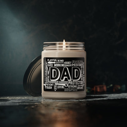 Modern Man Father's Day Dad Scented Soy Candle, 9oz Gift for Him