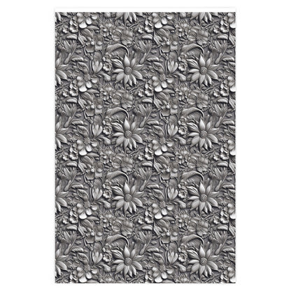 Metal Daisies Wrapping Paper