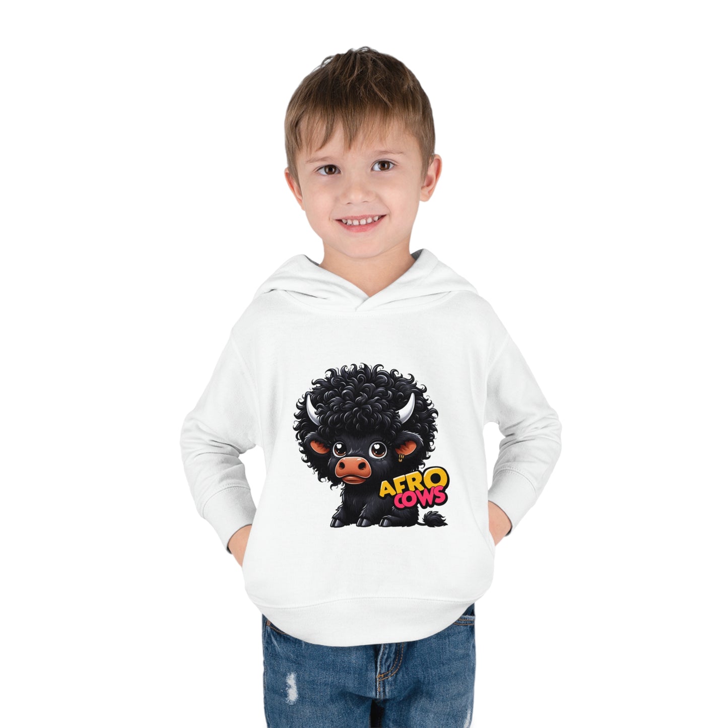 Afro Cows Toddler Pullover Fleece Hoodie