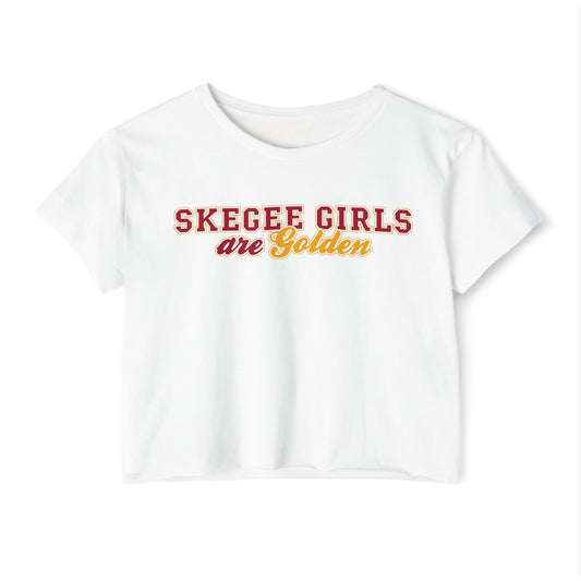 ‘Skegee Girls Festival Crop Top - Trendy Women's Tee for Summer Celebrations