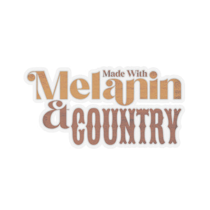 Made with Melanin and Country Kiss-Cut Stickers