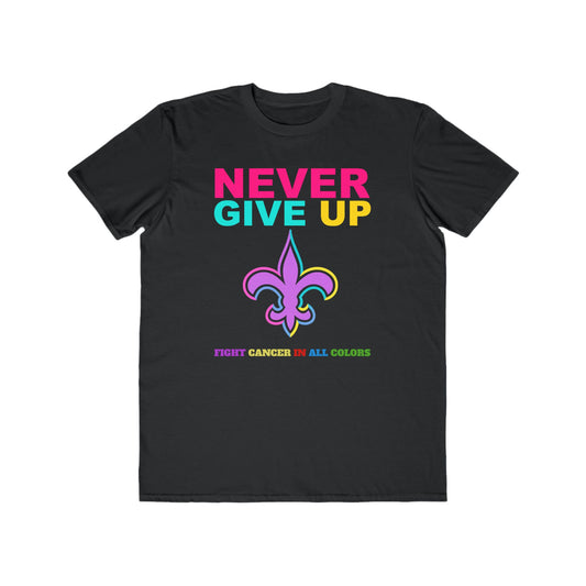 New Orleans Saints  Never Give Up Cancer Awareness Tee