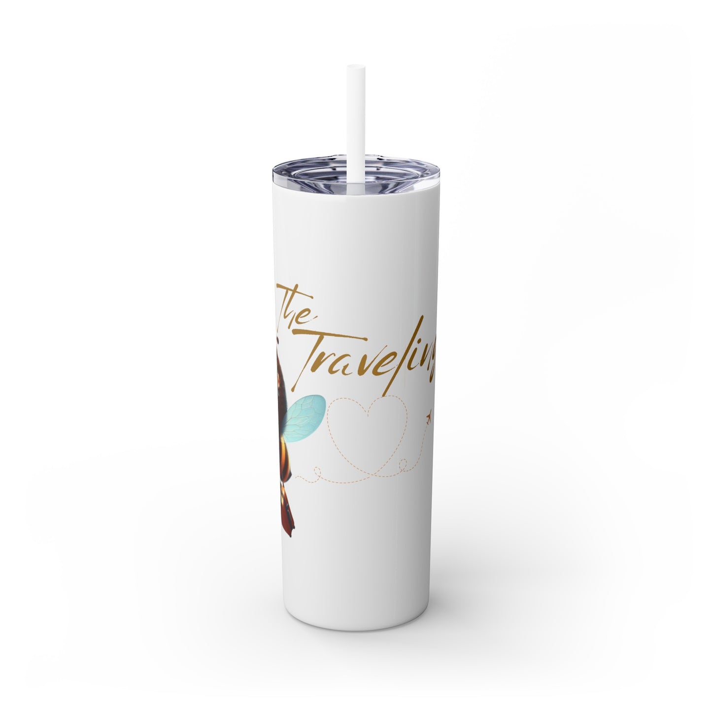 Skinny Tumbler with Straw, 20oz