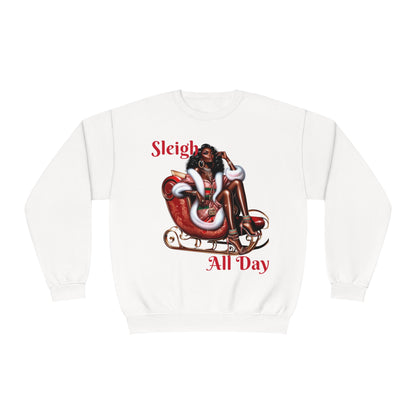 Sleigh All Day Sexy Mrs. Claus Unisex NuBlend® Crewneck Sweatshirt