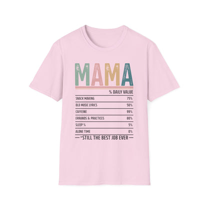 Mama Ingredients Mother's Day Unisex Softstyle T-Shirt