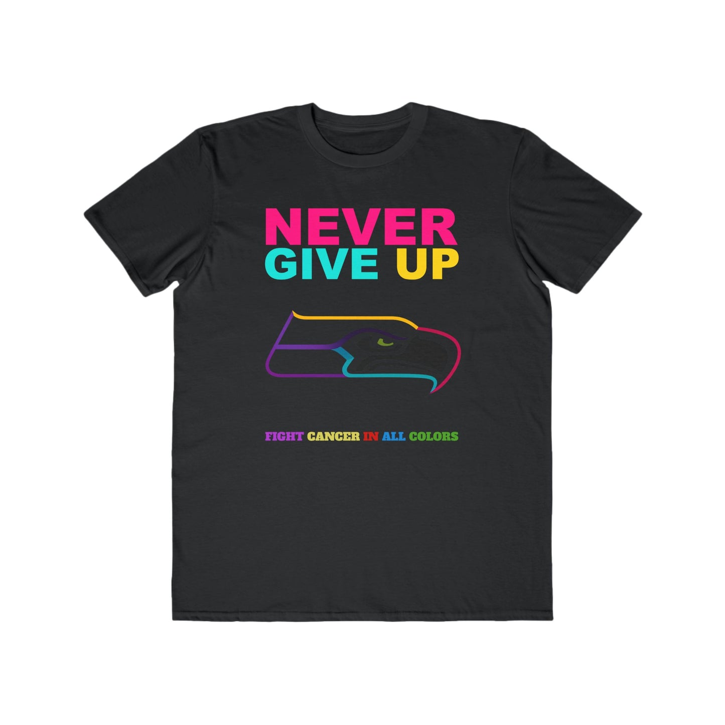 Seahawks Never Give Up Cancer Awareness Tee