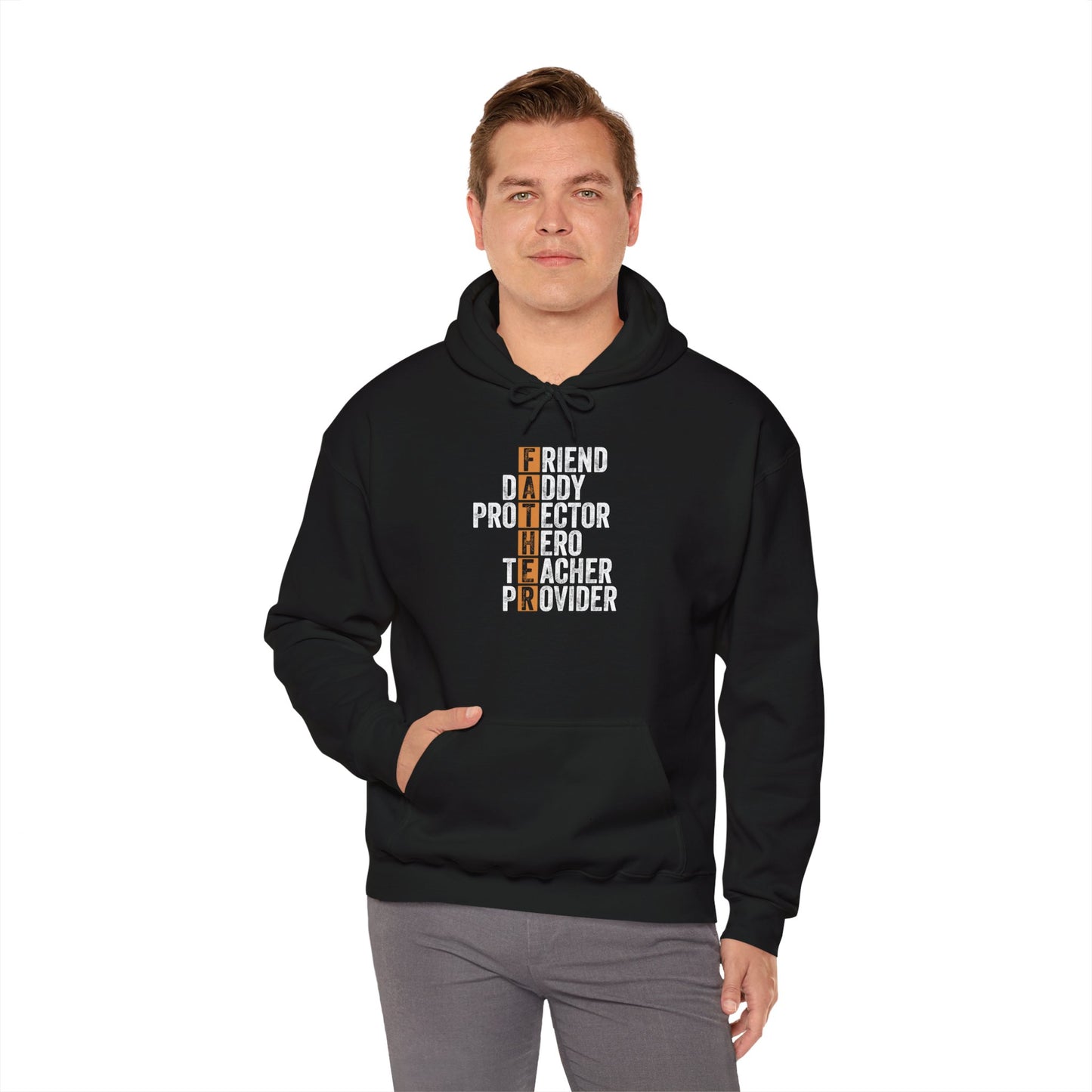 Gift for Dad, Friend, Daddy, Protector, Hero, Teacher, Provider Unisex Heavy Blend™ Hooded Sweatshirt the perfect present for Father's Day