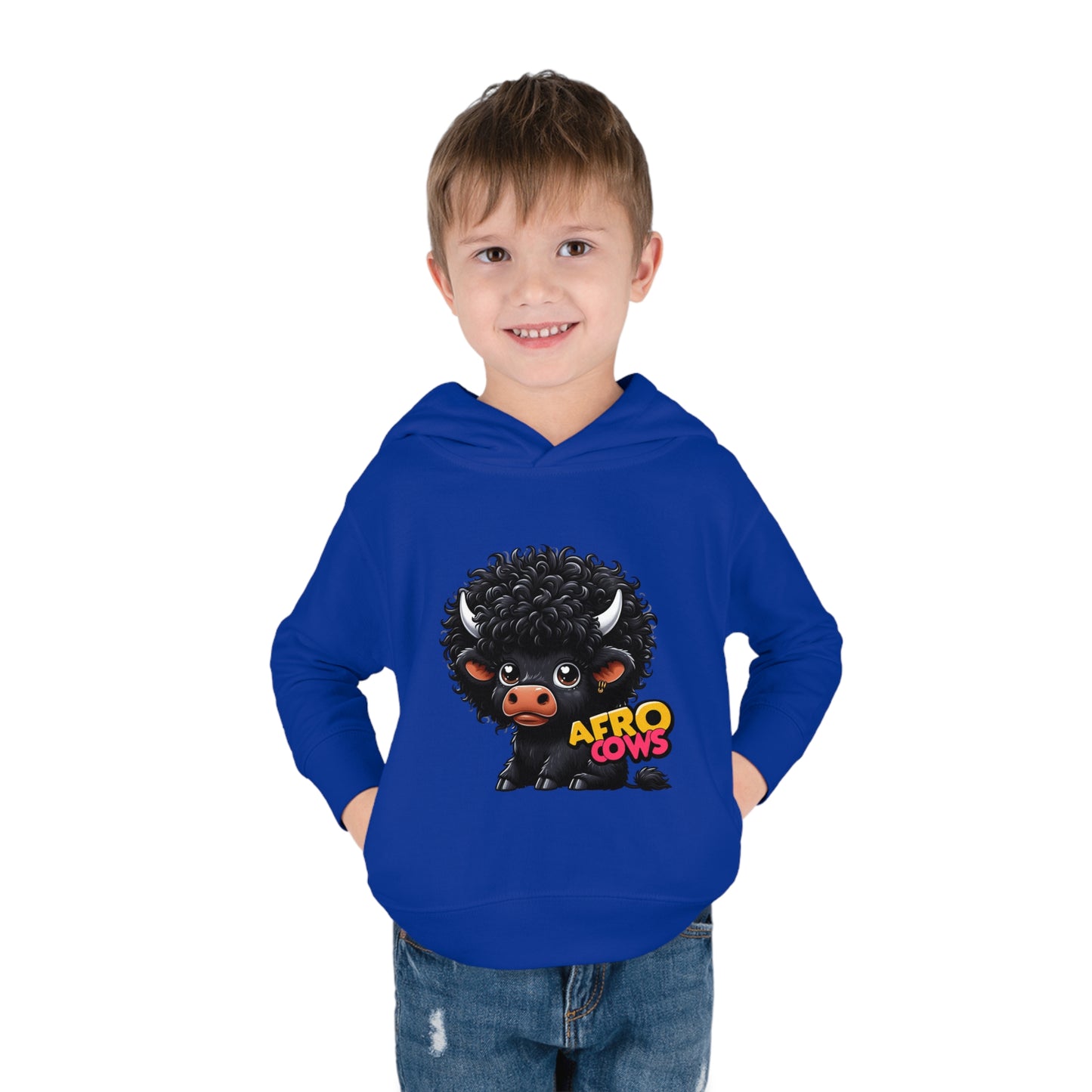 Afro Cows Toddler Pullover Fleece Hoodie