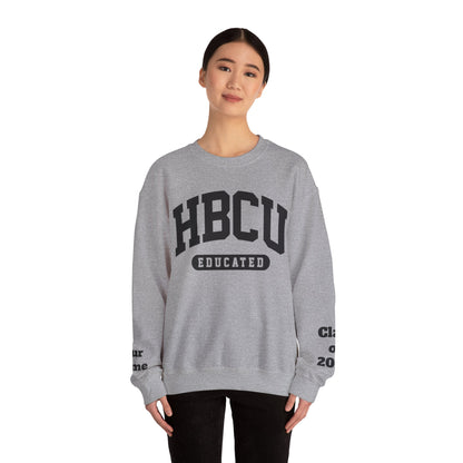 Custom Personalized HBCU Educated Unisex Heavy Blend™ Crewneck Sweatshirt gift for Students and Alumni