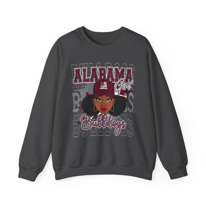 AAMU Bulldogs: Alabama A&M University Girl The Hill Unisex Heavy Blend™ Crewneck Sweatshirt