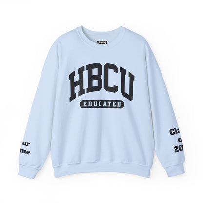 Custom Personalized HBCU Educated Unisex Heavy Blend™ Crewneck Sweatshirt gift for Students and Alumni