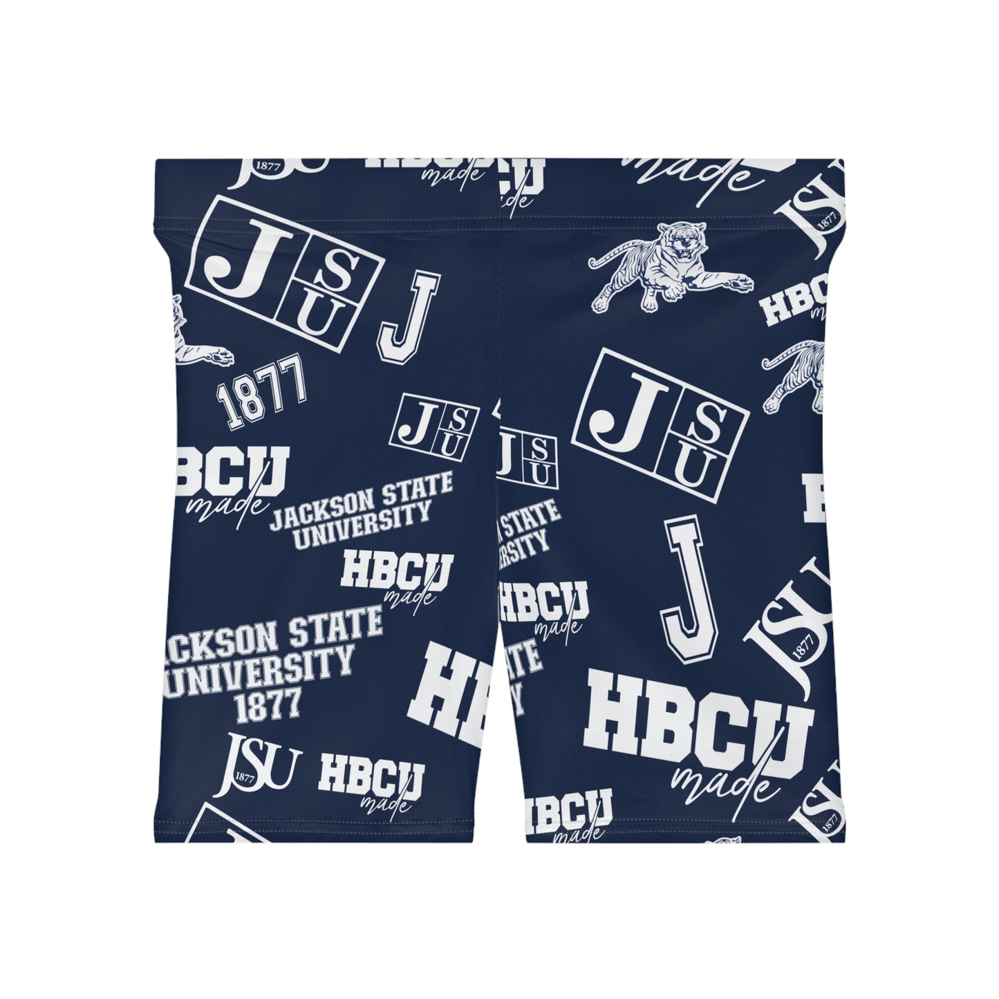 JSU Tigers HBCU All over print Women's Biker Shorts gift for Jackson State student and alumni