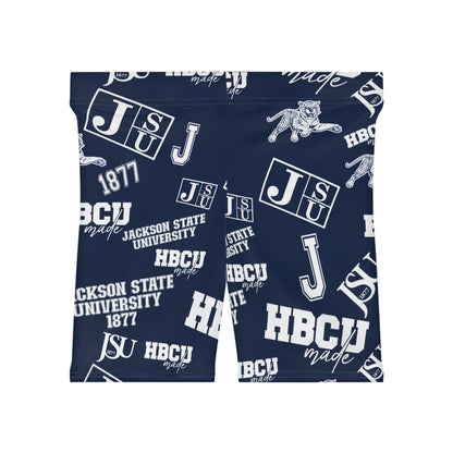 JSU Tigers HBCU All over print Women's Biker Shorts gift for Jackson State student and alumni