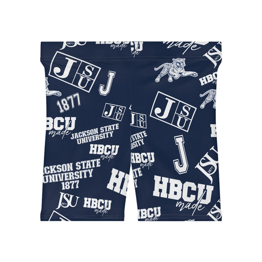 JSU Tigers HBCU All over print Women's Biker Shorts gift for Jackson State student and alumni