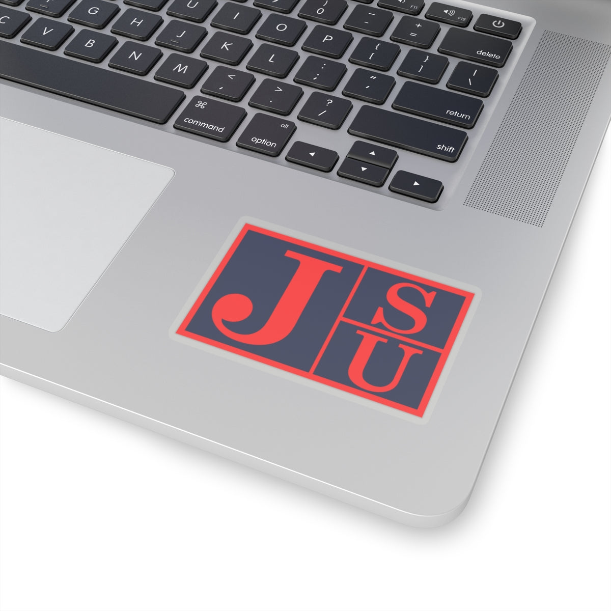 Red Trim Block JSU Tigers: Jackson State University Kiss-Cut Stickers