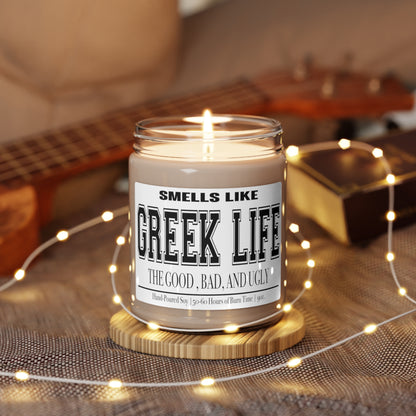 Funny Gift for Student, Smells like Greek Life Soy Candle, For College or University Student, Greek Life Gift, Fraternity Gift, Alumni Gift