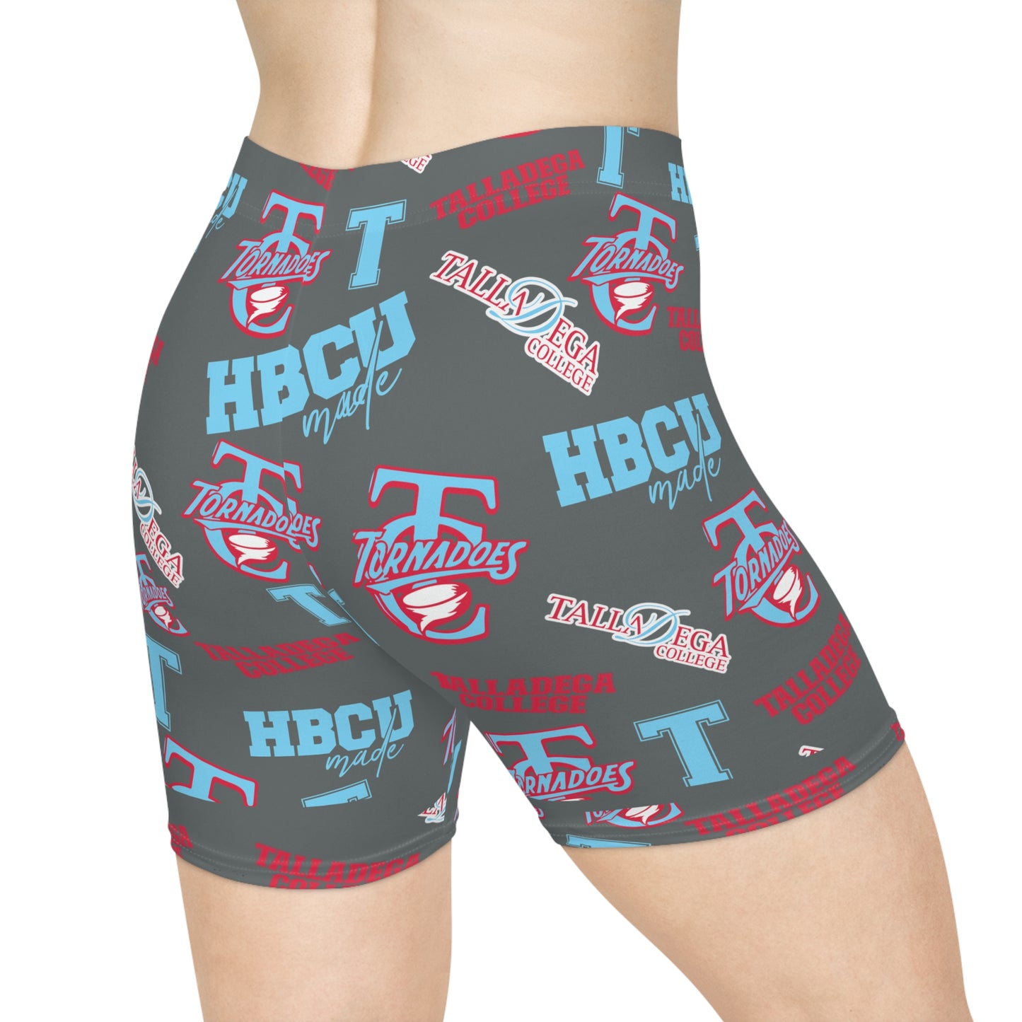 Talladega College Tornados HBCU All over print Women's Biker Shorts TU gift for students and alumni