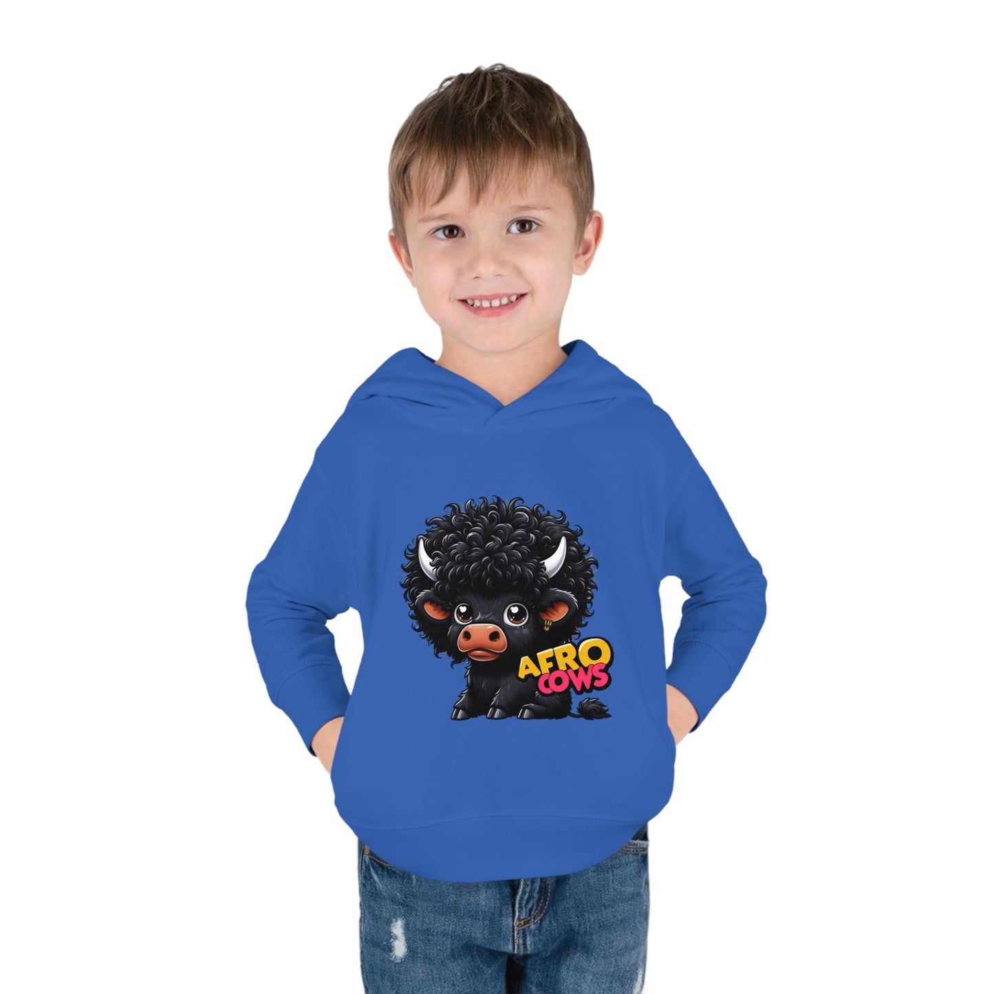 Afro Cows Toddler Pullover Fleece Hoodie