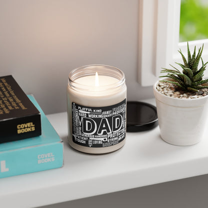 Modern Man Father's Day Dad Scented Soy Candle, 9oz Gift for Him