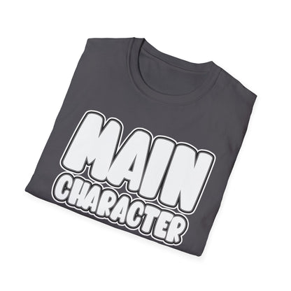 Main Character Shirt Inspirational Motivational Tee Gaming Funny Self-Love Self-Care Positivity T-Shirt for Empowerment & Daily Boost Unisex