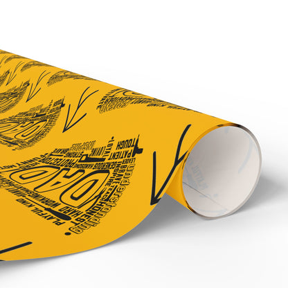 Handy Man Yellow Father's Day Dad Gift Wrapping Papers for Him from Her for any Occasion