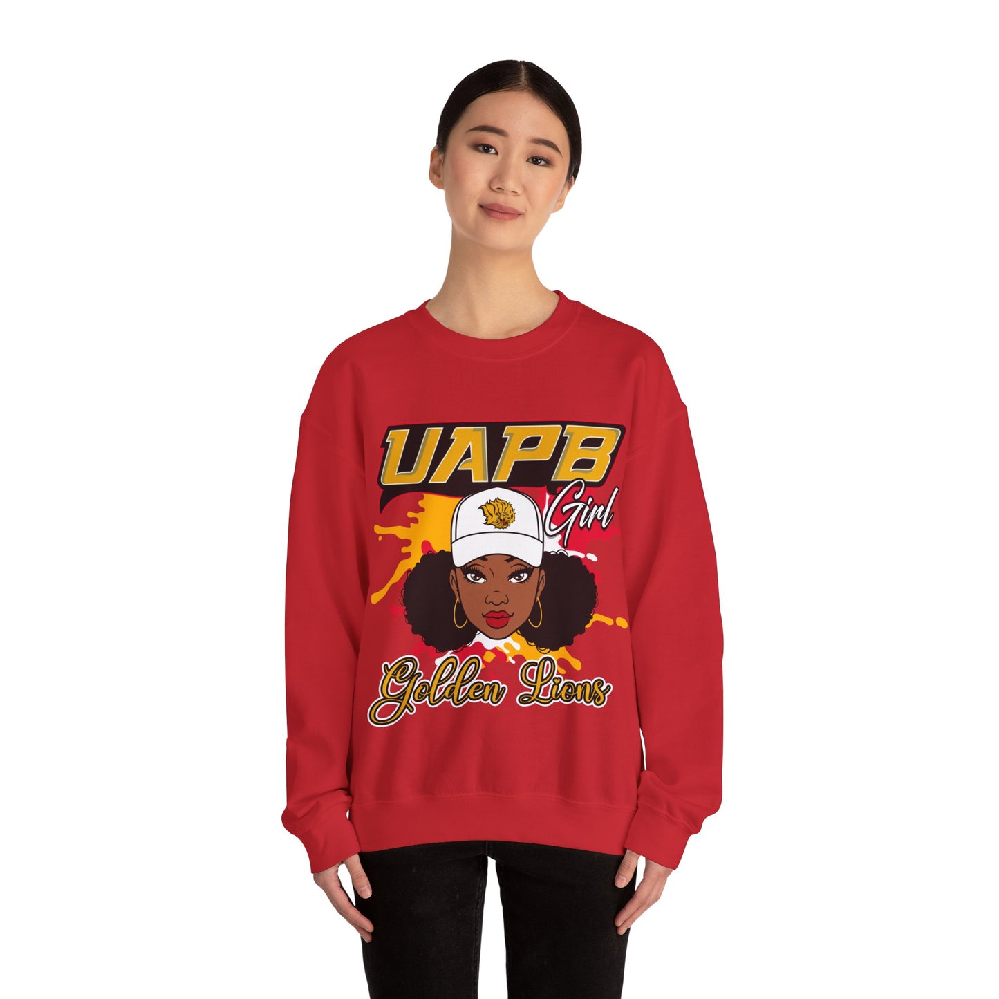 UAPB Golden Lions:Arkansas-Pine Bluff Golden Lions Unisex Heavy Blend™ Crewneck Sweatshirt