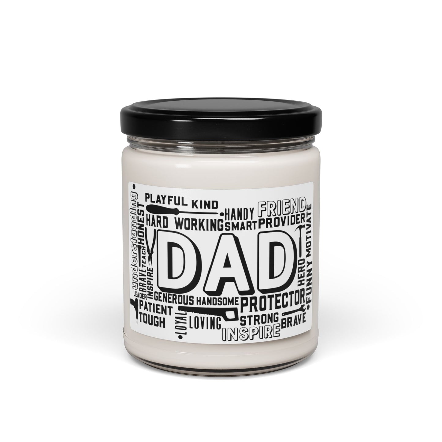 Father's Day Dad Scented Soy Candle, 9oz Gift for Him