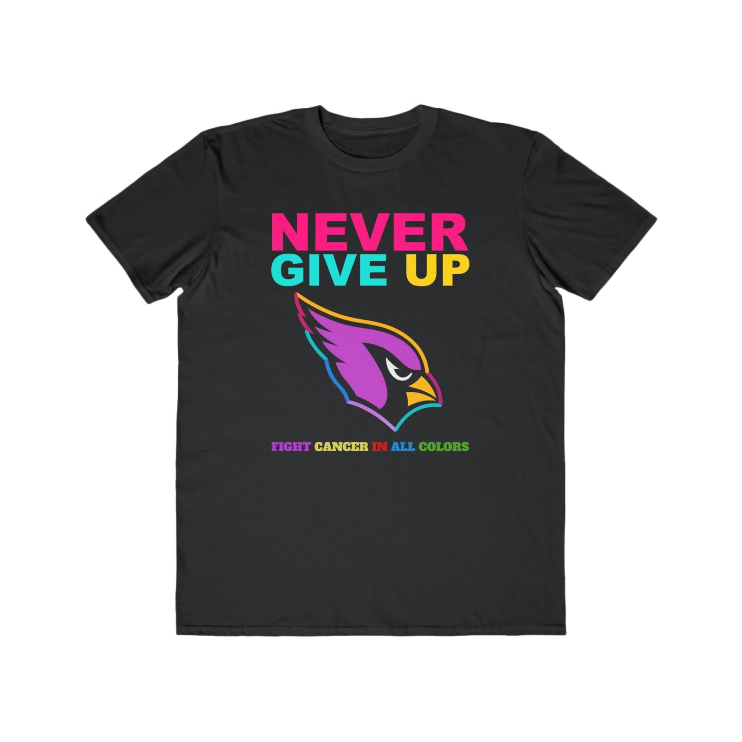Arizona Cardinal  Never Give Up Cancer Awareness Tee