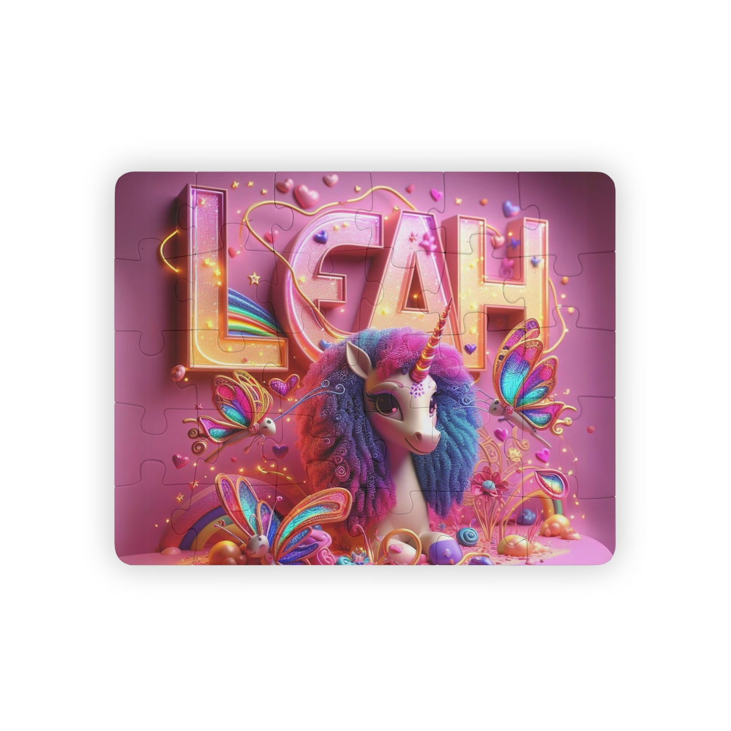 Custom Name Kids' Puzzle, 30-Piece LEAH **CONTACT FIRST for custom name ordering*