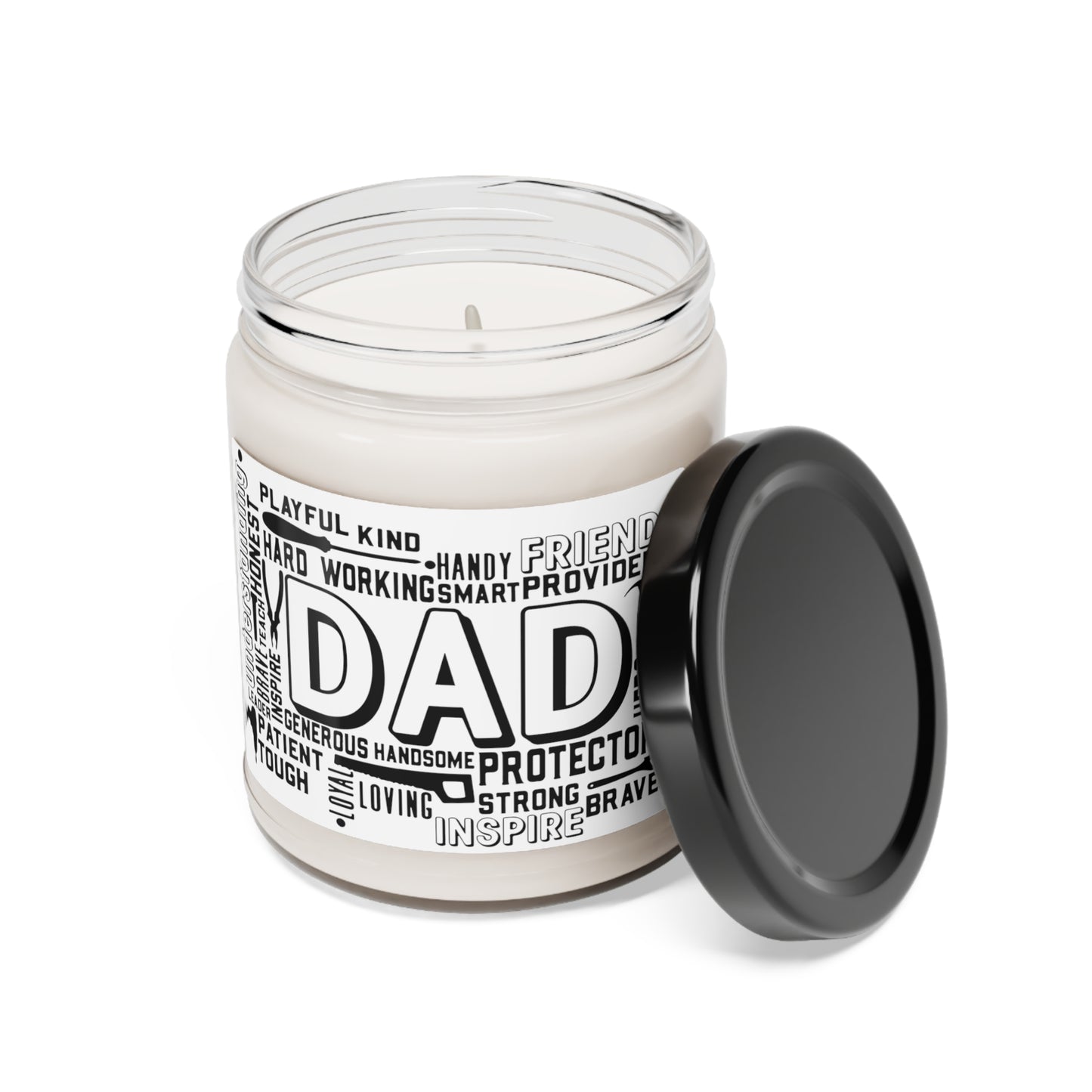 Father's Day Dad Scented Soy Candle, 9oz Gift for Him