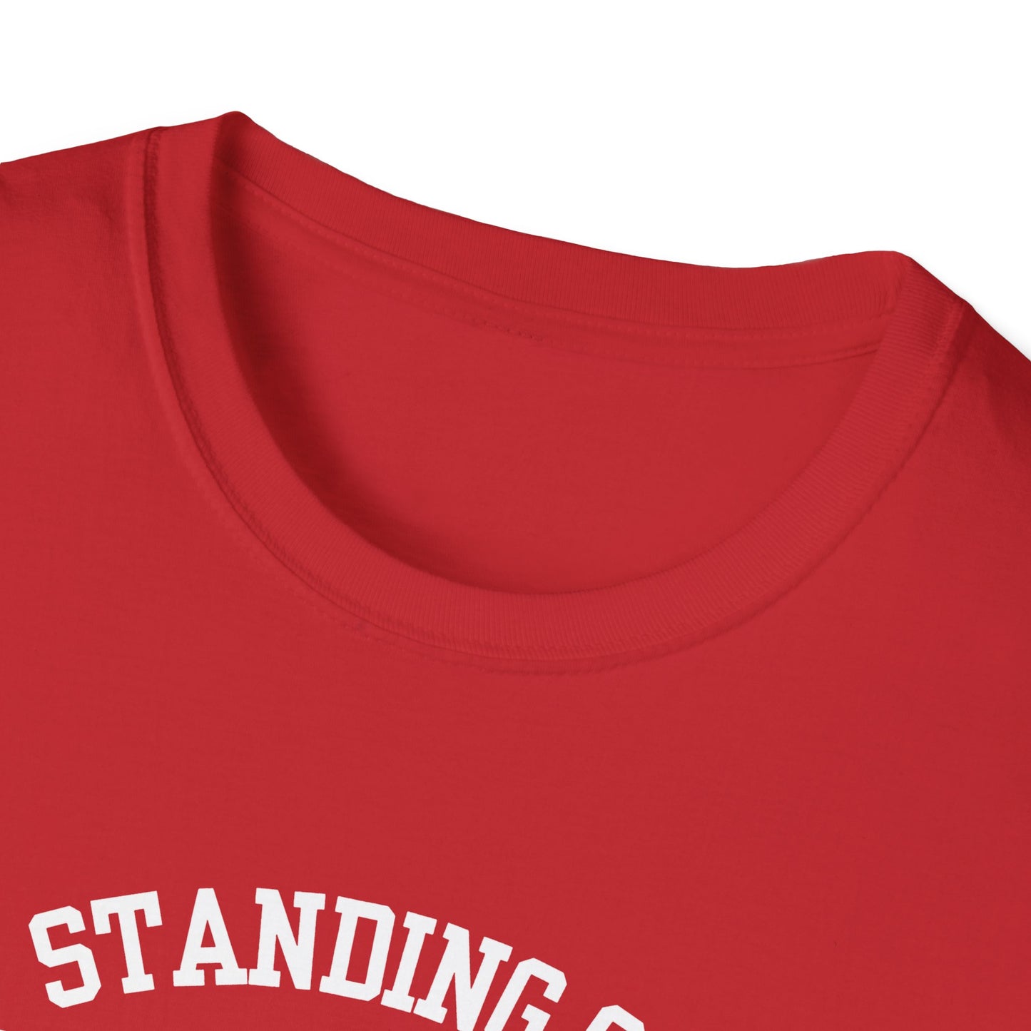 LC Dragons: Lane College Standing On BusinessUnisex Softstyle T-Shirt