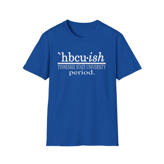 TSU Tigers Tee: Tennessee State University Tigers HBCUish blue Unisex Softstyle T-Shirt