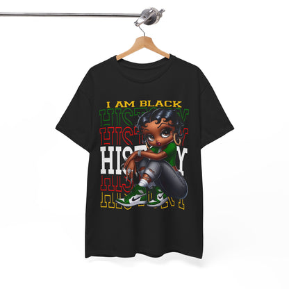 T-Shirt Betty Boop I am Black History - Unisex