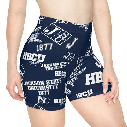 JSU Tigers HBCU All over print Women's Biker Shorts gift for Jackson State student and alumni
