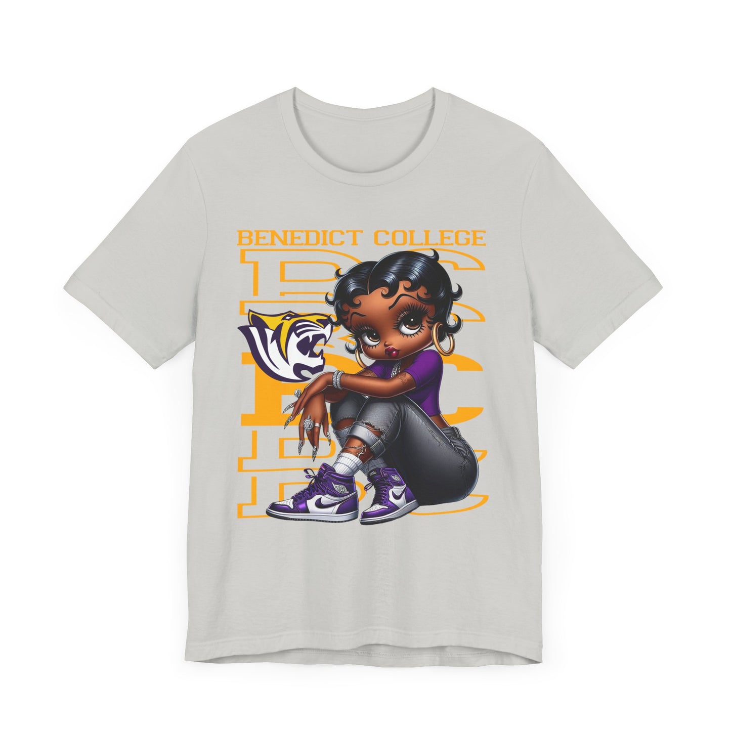 BC Tigers: Benedict College Sneakerhead Betty Boop Unisex Jersey Short Sleeve Tee Gift for Student and Alumni