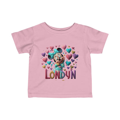 Custom Baby Girl Mouse Infant Tee