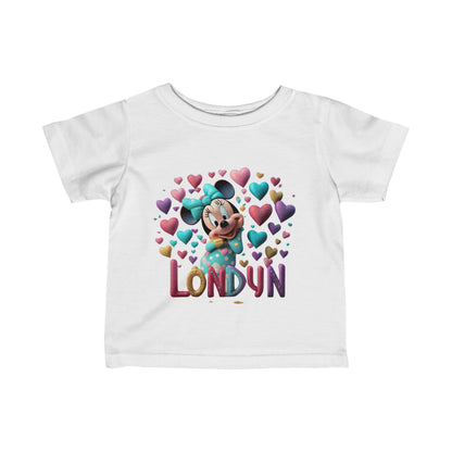 Custom Baby Girl Mouse Infant Tee