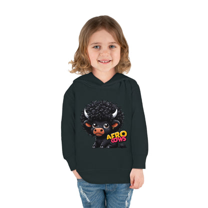 Afro Cows Toddler Pullover Fleece Hoodie - Art by the Andersons