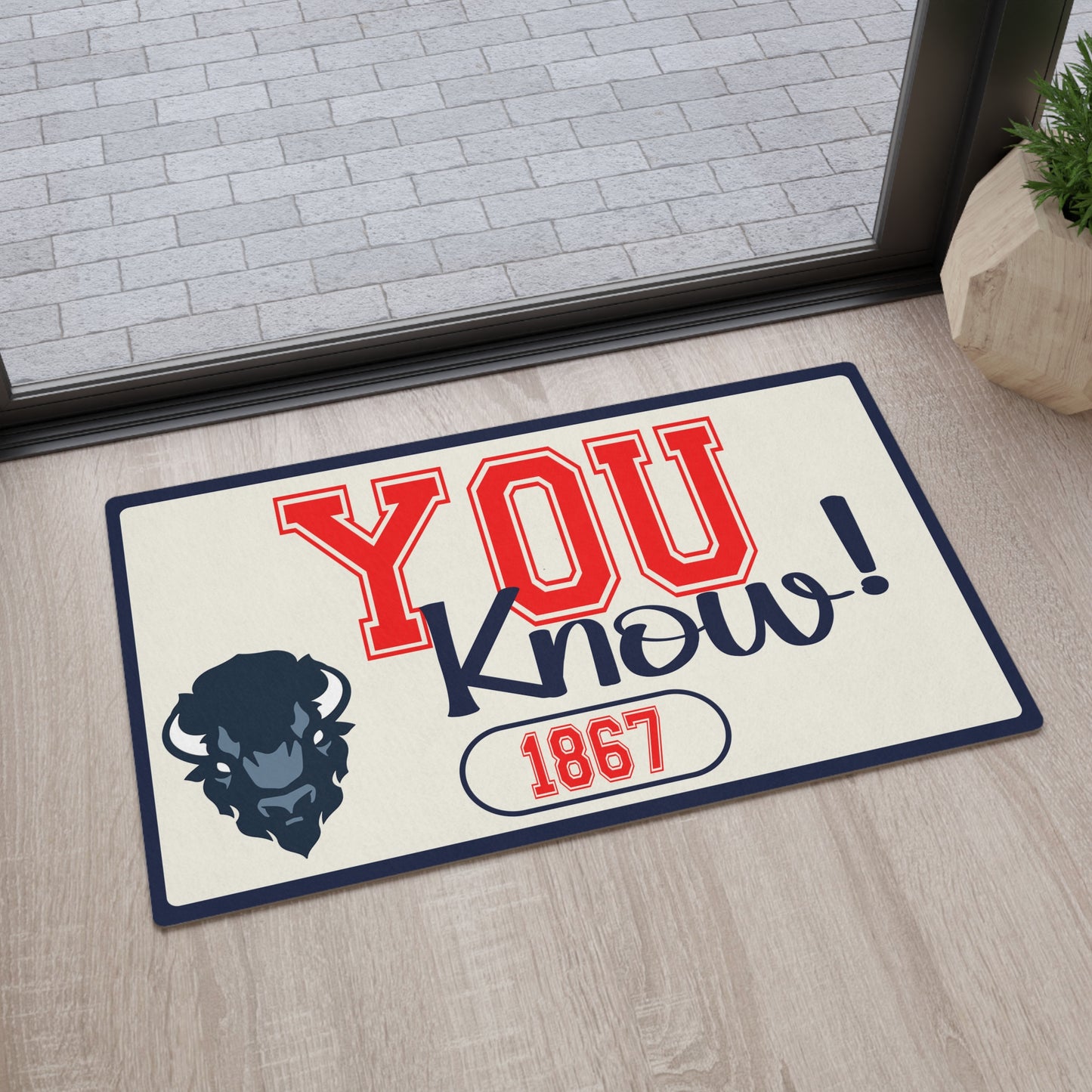 Howard University HU You Know! The Real HU Floor or Door Mat