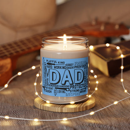 Doctor Blue Father's Day Dad Scented Soy Candle, 9oz Gift from her for him