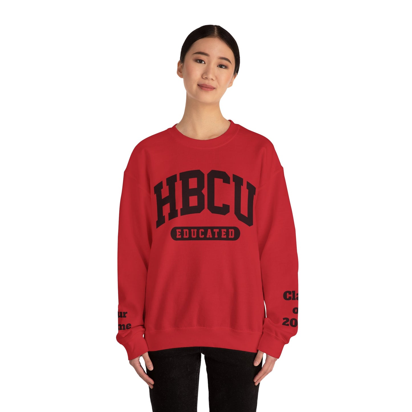 Custom Personalized HBCU Educated Unisex Heavy Blend™ Crewneck Sweatshirt gift for Students and Alumni