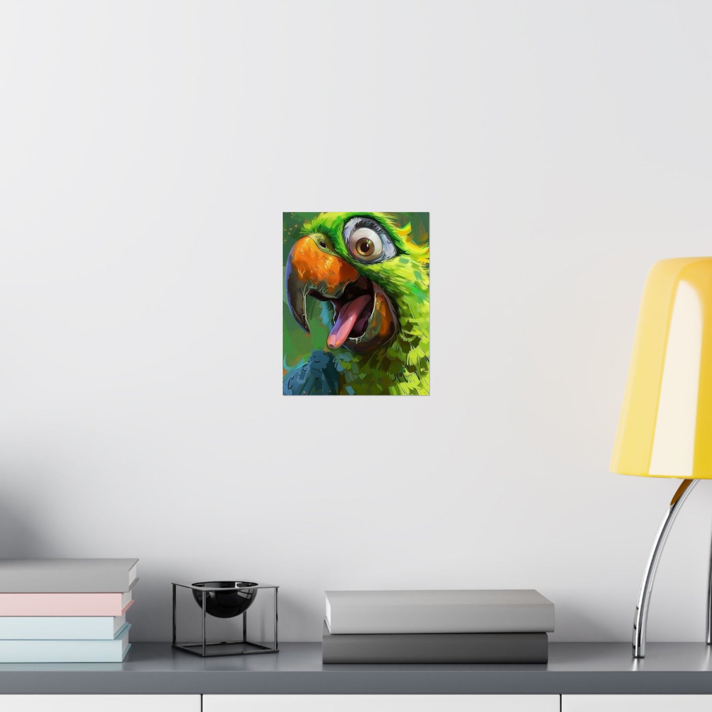 Tropical Parrot Matte Poster — Vibrant Tropical Bird Wall Art