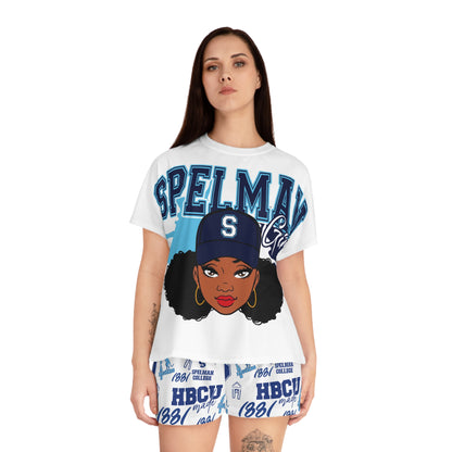 Spelman College Women's Short Pajama Set - Spelman Student Lounge Wear | Comfortable Sleepwear