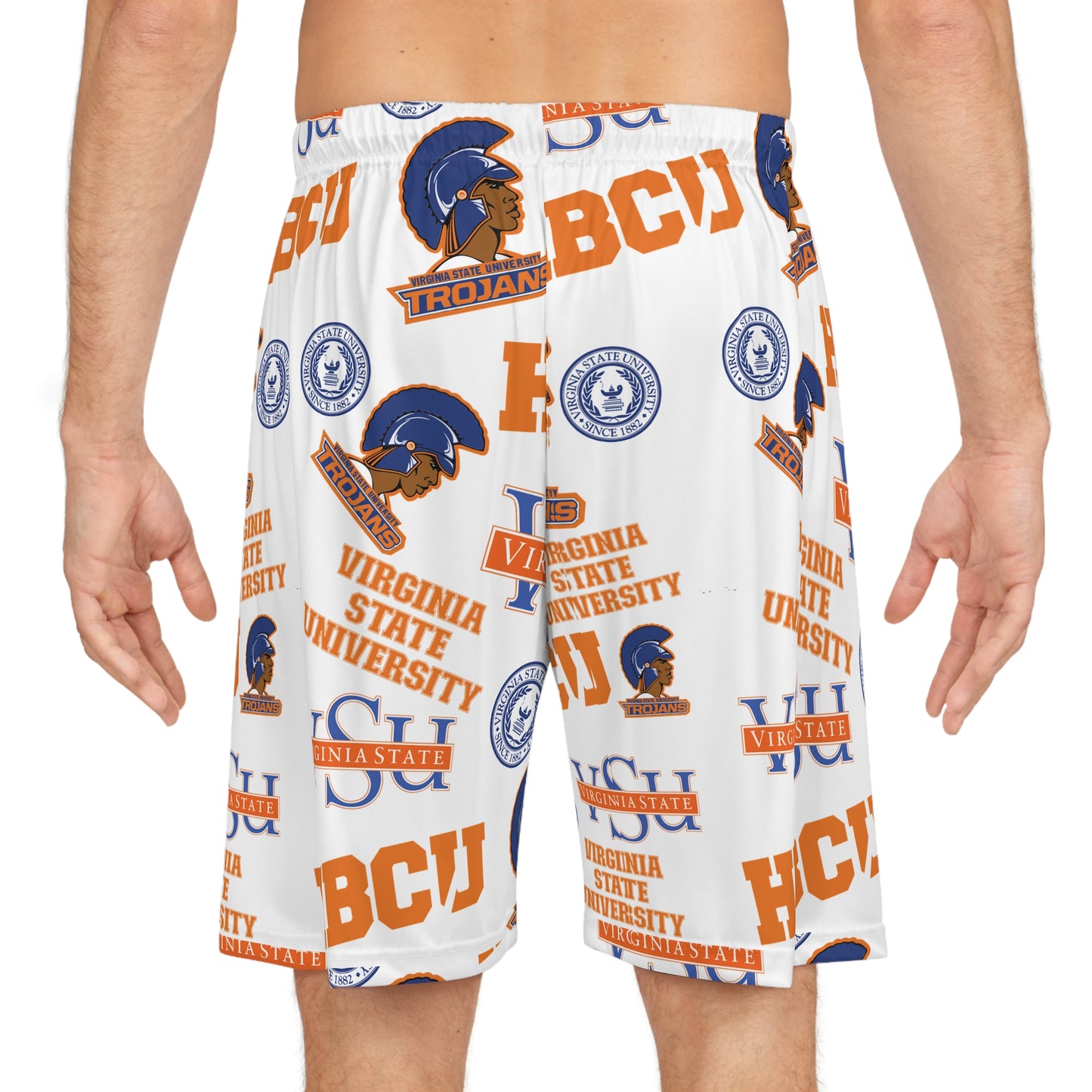 Virginia State U VSU Trojans HBCU Basketball Shorts