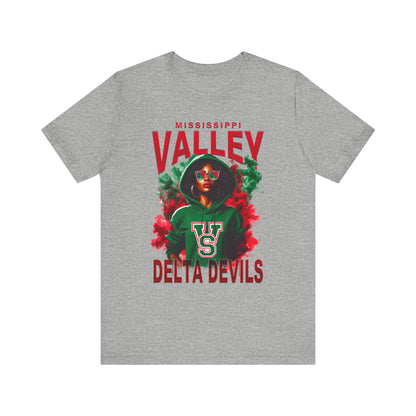 Mississippi Valley Delta Devils Unisex Jersey Short Sleeve Tee