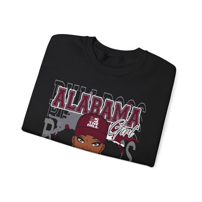 AAMU Bulldogs: Alabama A&M University Girl The Hill Unisex Heavy Blend™ Crewneck Sweatshirt