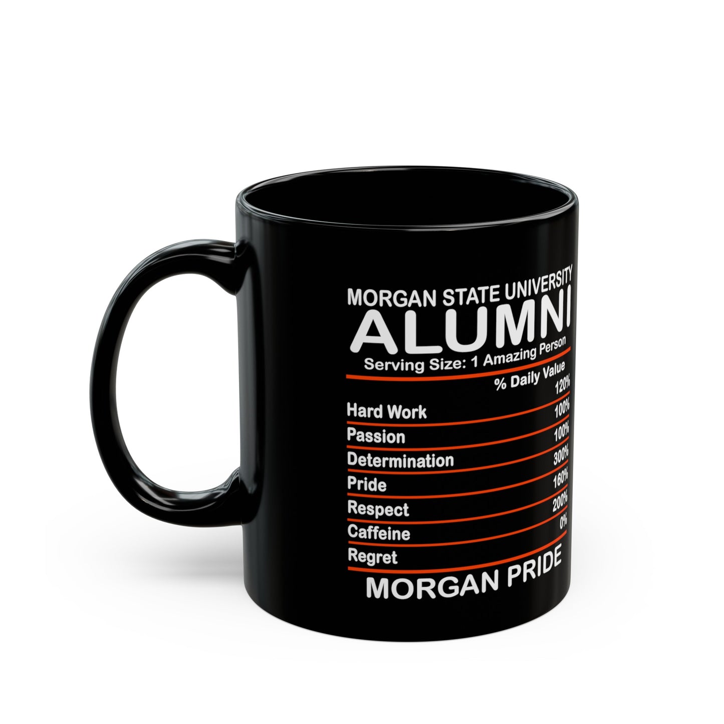 Morgan Pride Morgan State Alumni HBCU Black Mug (11oz)