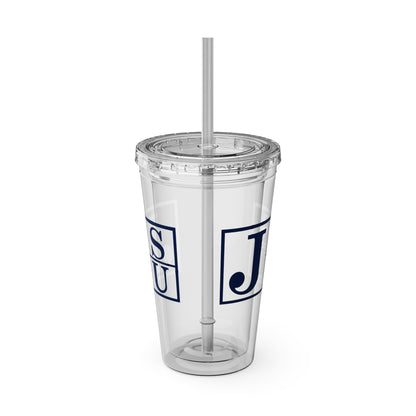 JSU Sunsplash Tumbler with Straw, 16oz