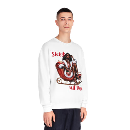 Sleigh All Day Sexy Mrs. Claus Unisex NuBlend® Crewneck Sweatshirt