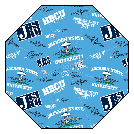 Jackson State University Sonic Boom Band Semi-Automatic Foldable Umbrella - Stylish Weather Protection